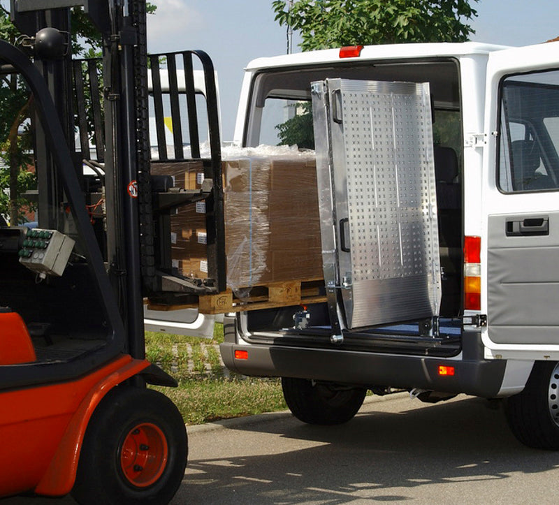 Altec Drejelig 2-delt læsserampe til køretøjer - 2400 x 800 mm- 450 kg