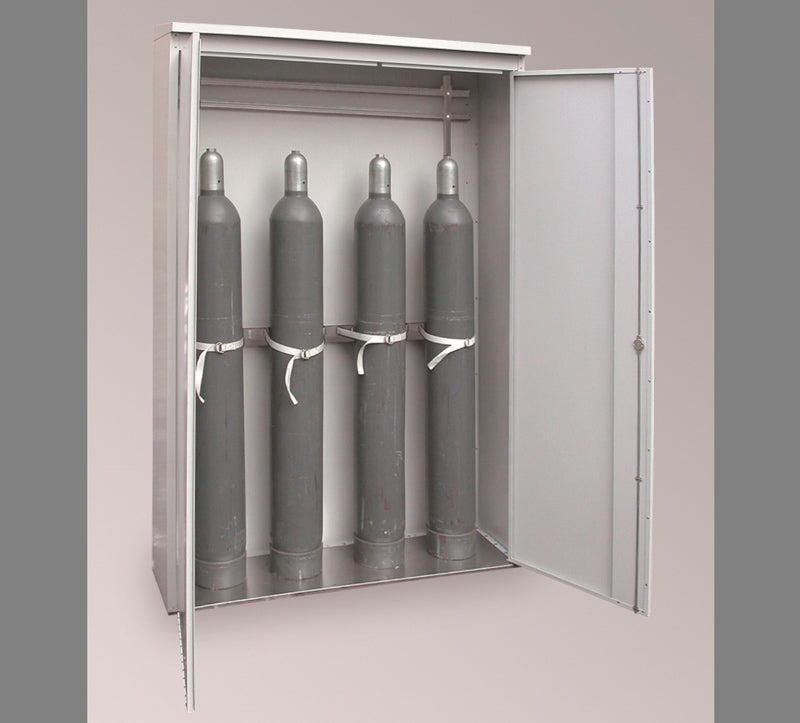 Gasflaskeskab for 4 stk. 50 liter gasflasker - TRG 1400