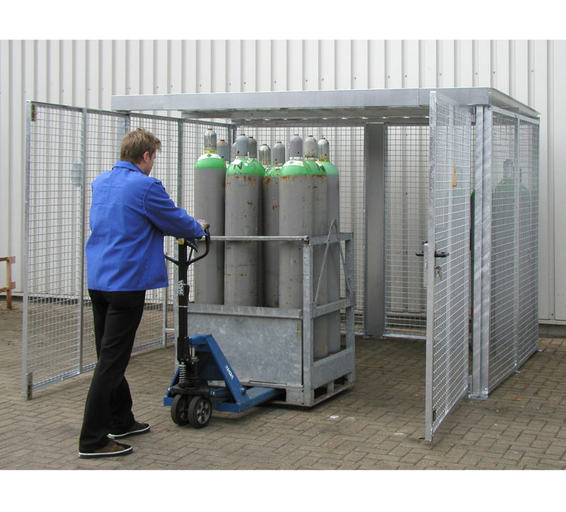 Gaslager for 72 stk. flasker Ø230 mm uden bund