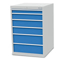 Bedrunka Skuffeskab - Bredde 705 mm - 6 skuffer: 1 x 75H 1 x 125H 2 x 150H og 2 x 200H mm.