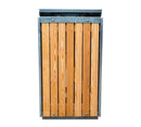Udendørs affaldsbeholder Firkantet beholder B96L - Lærketræ