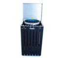 Udendørs affaldsbeholder Firkantet beholder, sort B96