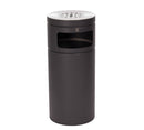 Udendørs affaldsbeholder med askebæger 75 L
