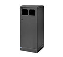 Kraftig udendørs affaldsbeholder 721 - 2 x 50 Liter