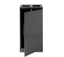 Kraftig indendørs affaldsbeholder 951 med åbent indkast og hylder 2 x 45 Liter