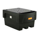 Cemo Opsamlingskar - 1 x 1100 liters - Plast - PE - Plast gitterrist