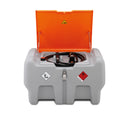 Cemo Mobile diesel tankanlæg - 440 liter med klaplåg - 12 V pumpe og batteri/lader