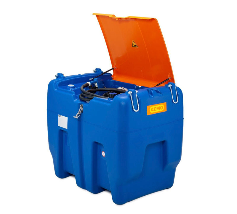 AdBlue® tankanlæg med låg - 620 liter - 12 v pumpe - Cemo
