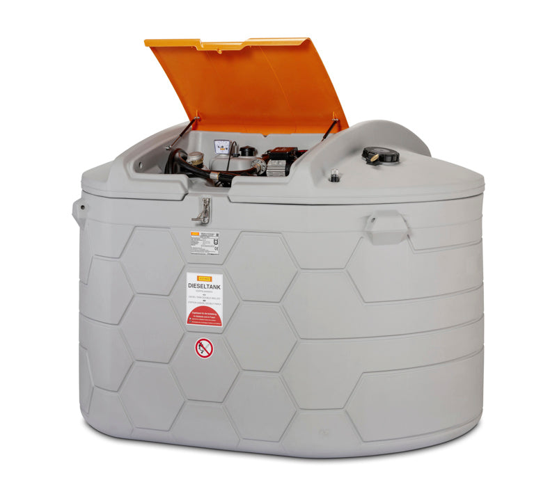 Cemo CUBE-diesel tankanlæg Outdoor Basic 3500 liter komplet fra Cemo
