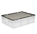 Hængsellåg til EURO-kasse, Mørkegrå - 800 x 600 mm