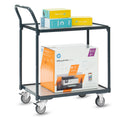 Rullebord 2 etager - 200 kg - Antracit -  - 740 x 480 mm