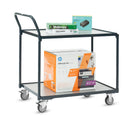 Rullebord 2 etager - 200 kg - Antracit - 910 x 610 mm