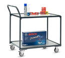 Rullebord 2 etager - 200 kg - Antracit - 910 x 610 mm
