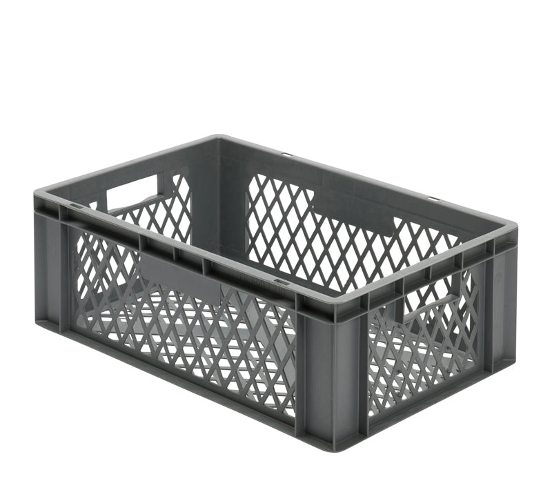 Euro-kasse både perforerede sider og bund - 600 x 400 x 210H mm