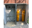 Gasflaskeskab for 3 stk. 50 liter gasflasker - TRG 1050