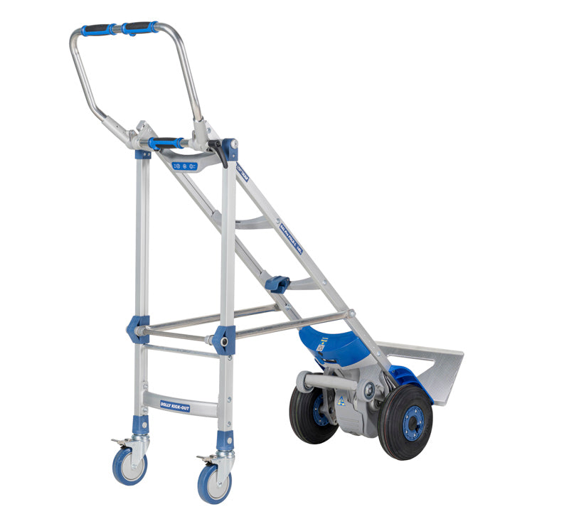 PRO Fold-L Dolly Kick-Out 110 kg - Lithium El trappesækkevogn inkl. bremse, batteri og lader