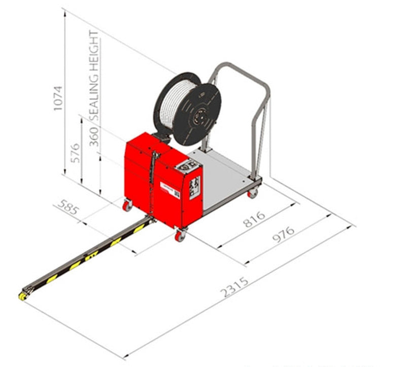 Semiautomatisk Omsnøringsmaskine - 230V - STEP TP-502MV