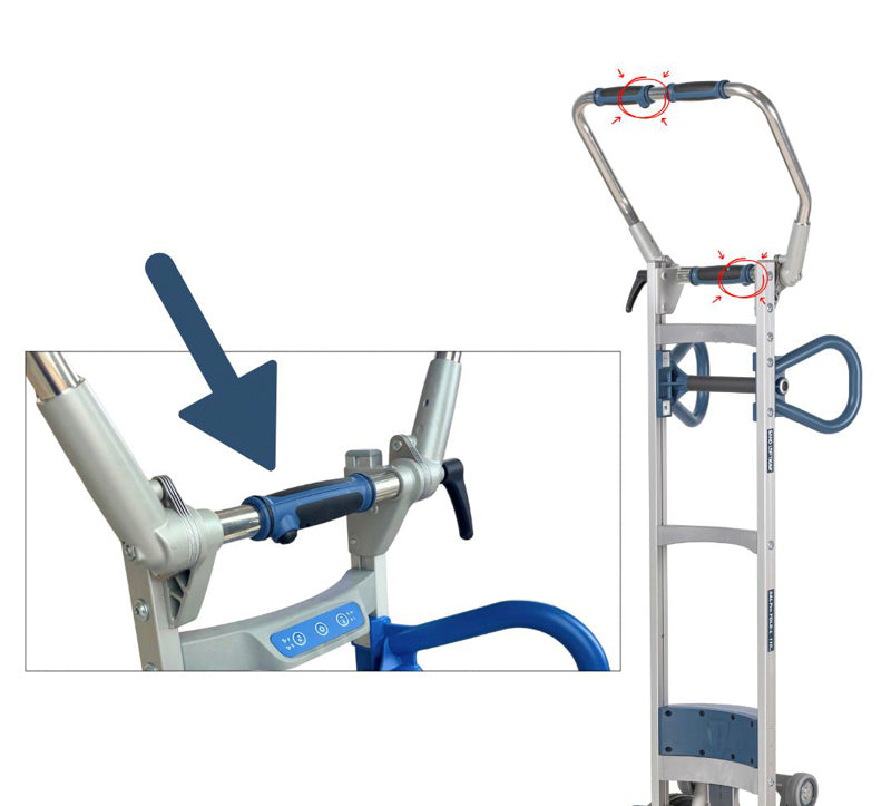 PRO Fold-L 170 kg - Lithium El trappesækkevogn inkl. bremse, batteri og lader