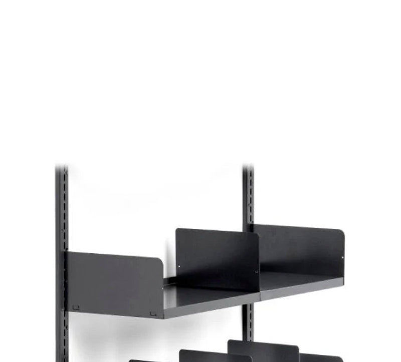 Stål hylde - Metalgrå - 900 x 400 mm