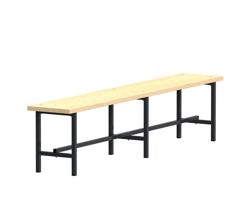 Bænk med ask laminat - 2000 mm