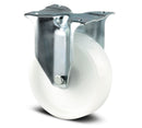 Transporthjul, nylon, 160 mm - Fasthjul plade mont.