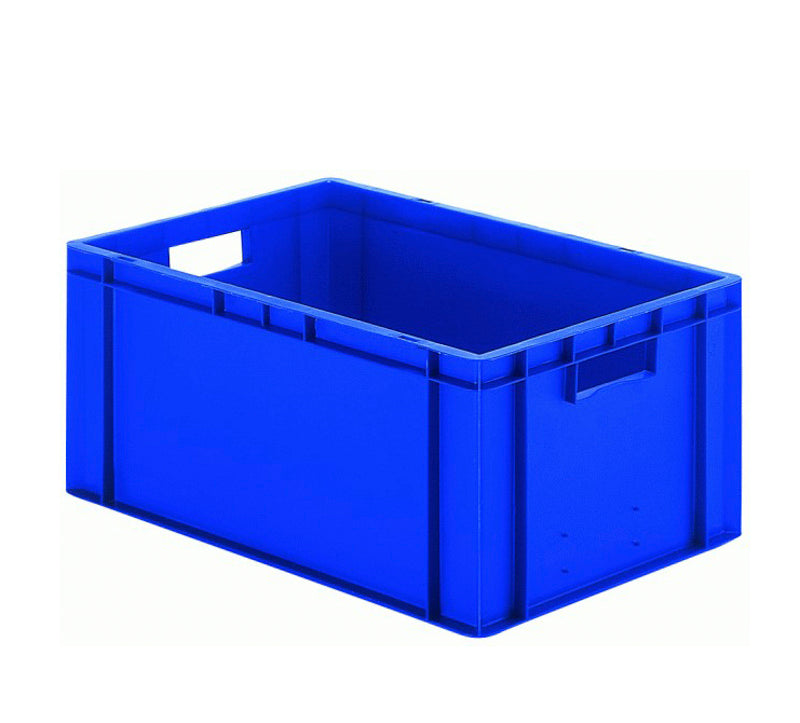 EURO-plastkasse - 600 x 400 x 270H mm - Blå - LA-KA-PE