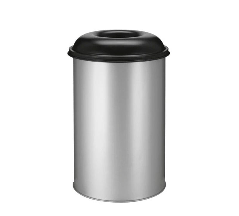 Selvslukkende beholder 200 liter - sort, aluminiumsgrå