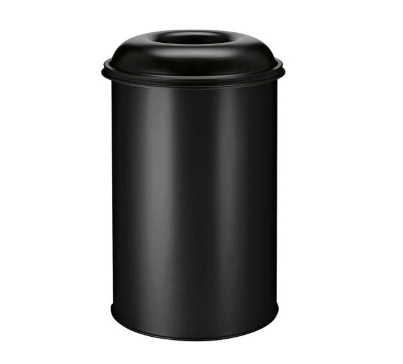 Selvslukkende beholder 200 liter - sort