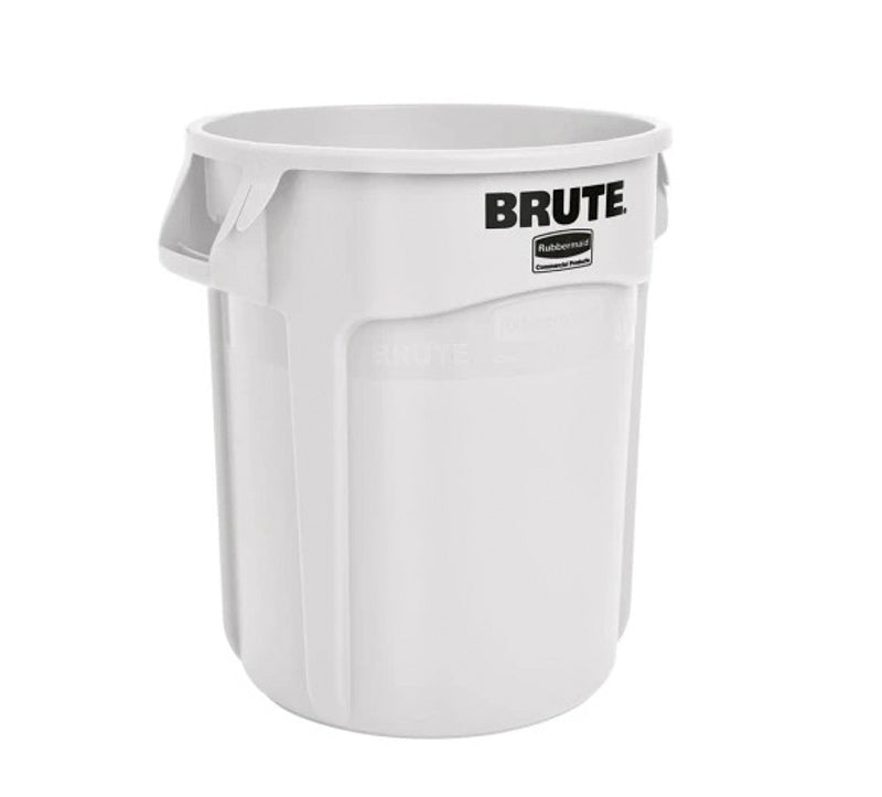 Rund plast beholder 37 Liter - Hvid