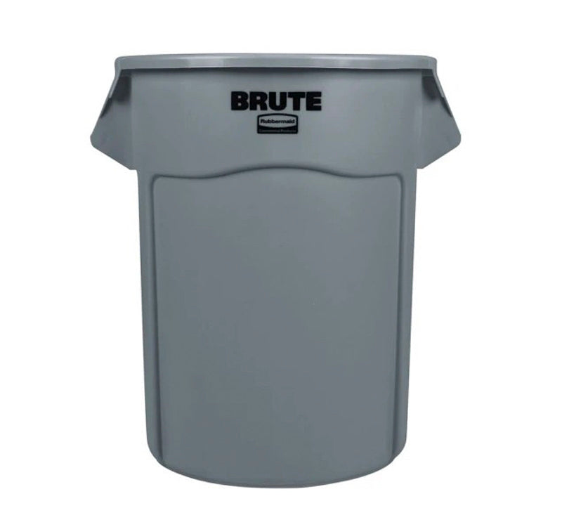 Rund plast beholder 208 Liter - Grå