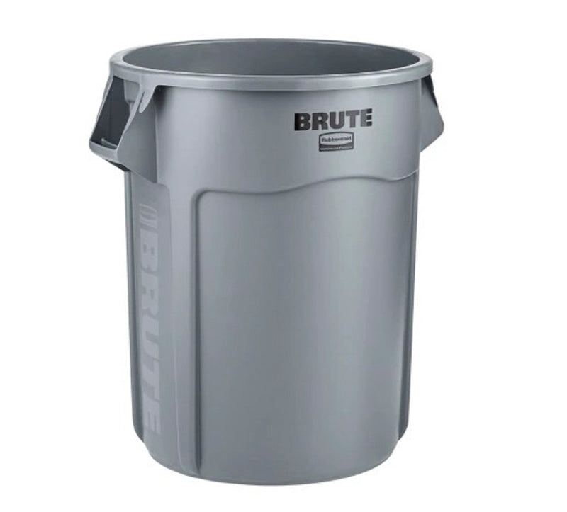 Rund plast beholder 208 Liter - Grå