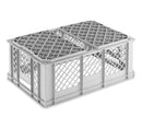 Perforerede kasse til glas - 47 Liter stabelbar - 600 x 400 x 240H mm
