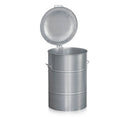 Metal affaldsbeholder - 160 liter - Galvaniseret