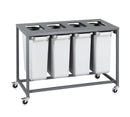 Sorteringsvogn Light – 4 x 60 Liter beholdere