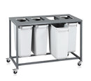 Sorteringsvogn Light – 4 x 60 Liter beholdere