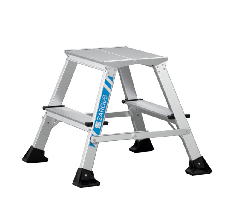 Arbejdsbuk - 2 x 2 trin - platform 400 x 300 mm - Zarges XLstep P