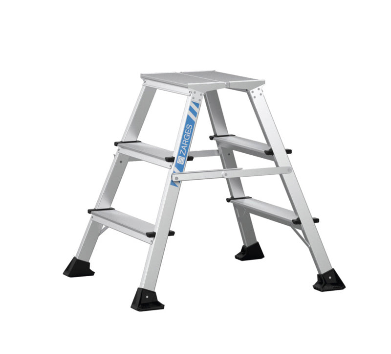 Arbejdsbuk - 2 x 3 trin - platform 400 x 300 mm - Zarges XLstep P