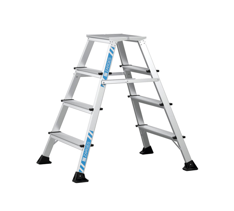 Arbejdsbuk - 2 x 4 trin - platform 400 x 300 mm - Zarges XLstep P