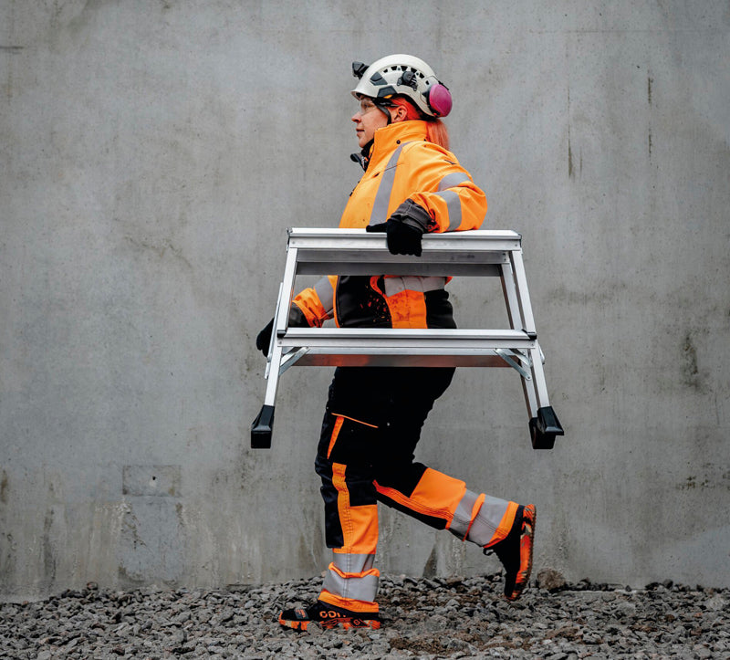 Arbejdsbuk - 2 x 2 trin - platform 600 x 300 mm - Zarges XLstep P - bred