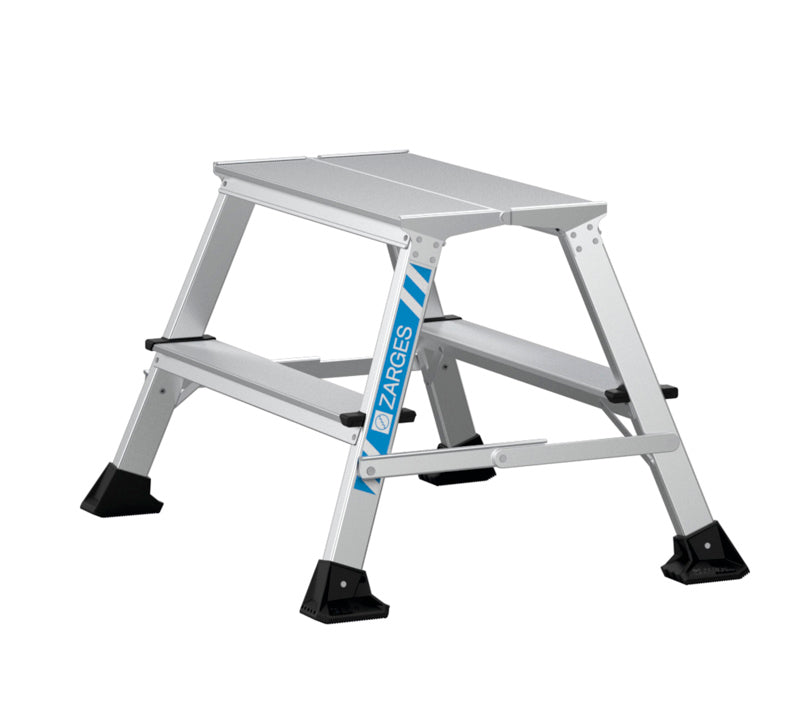 Arbejdsbuk - 2 x 2 trin - platform 600 x 300 mm - Zarges XLstep P - bred