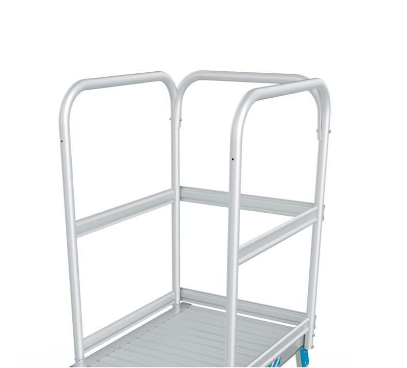 Platformstrappe, enkeltsidet - Z600 - alu, Prof 2HF - 5 trin - 1200H mm - Zarges