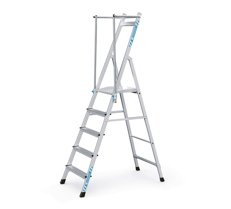 Platformstige Z300 - alu, Prof 2HF - 5 trin - 1240H mm - Zarges