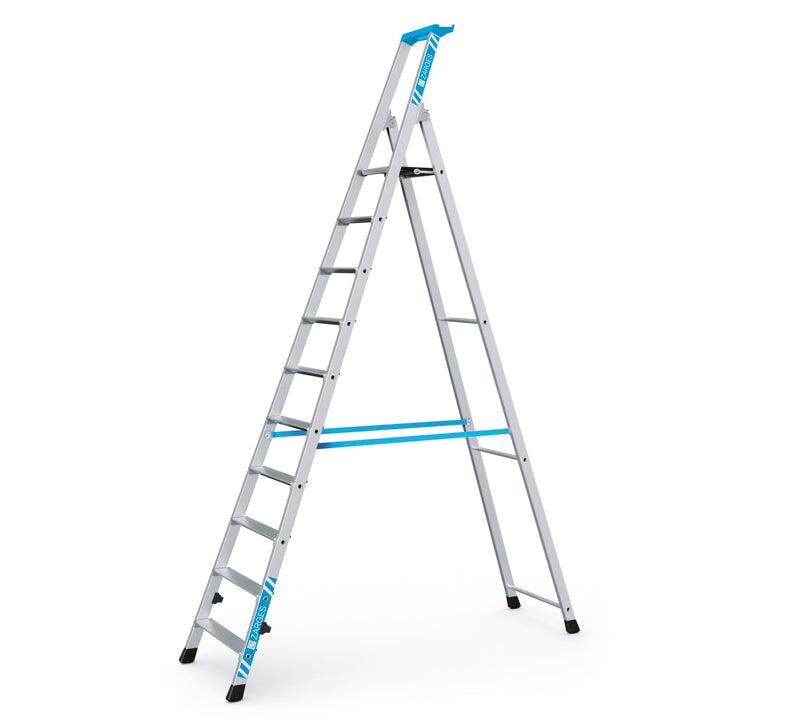 Håndværkerstigen - 10 trin - Platformhøjde 2120H mm - Zarges