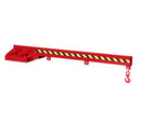 RR - Kranarm 2400 mm - 0° hældning - 1000 kg Lakeret Rød