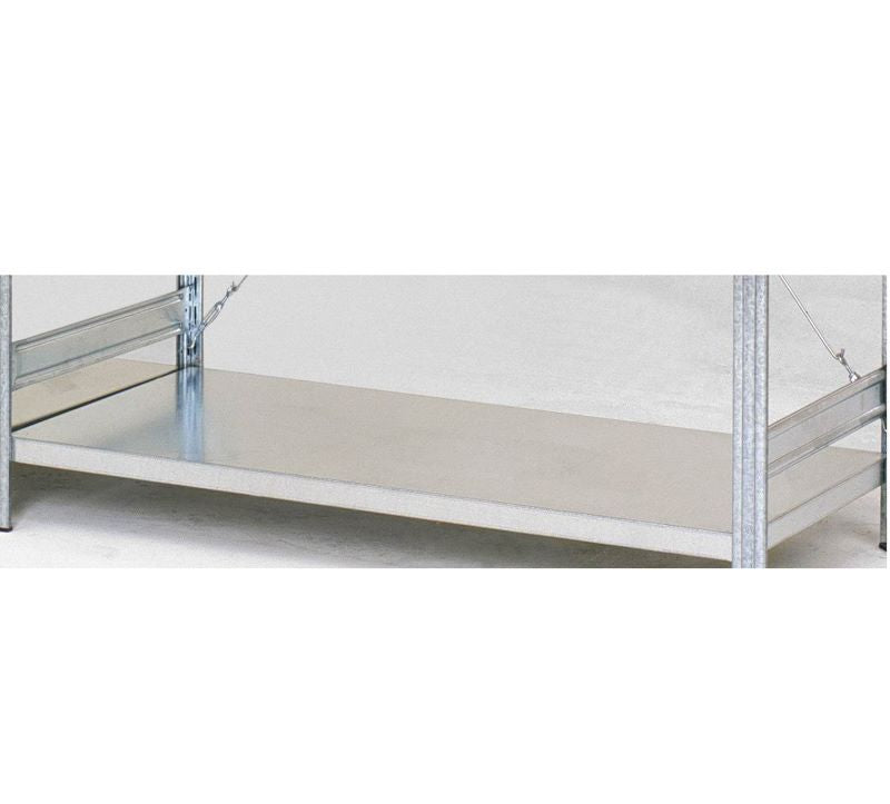 1000L x 500D mm - Galvaniseret stålhylde