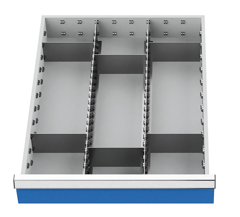 Bredde 555 mm - Metal Skuffeindeling for 150 mm skuffer