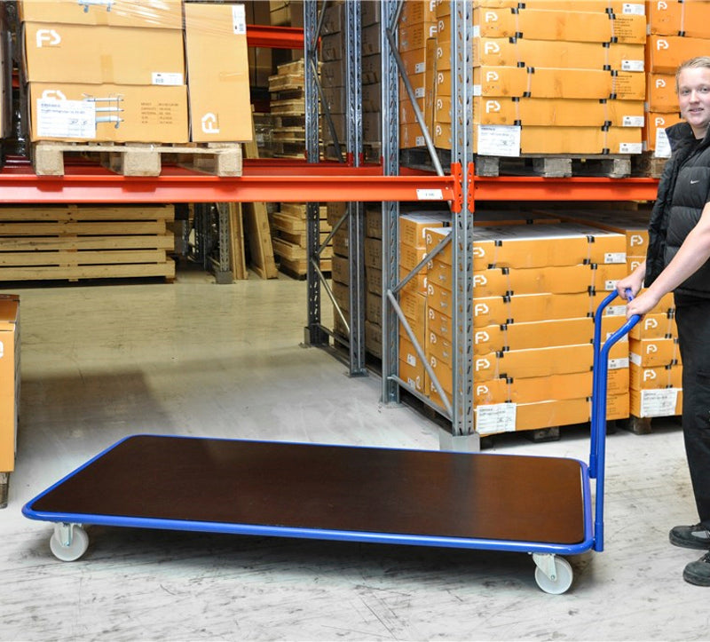 Stor platformsvogn, nylon hjul - Kongamek