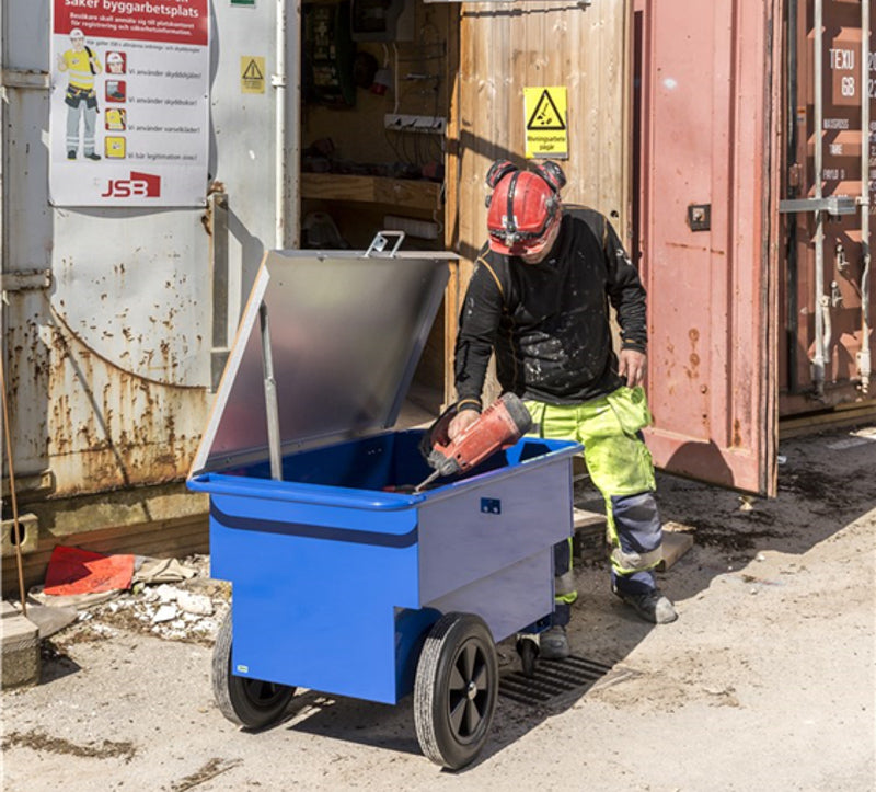 Værktøjsvogn 160 Liter med punkterfriehjul
