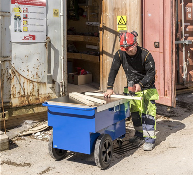 Værktøjsvogn 160 Liter med punkterfriehjul