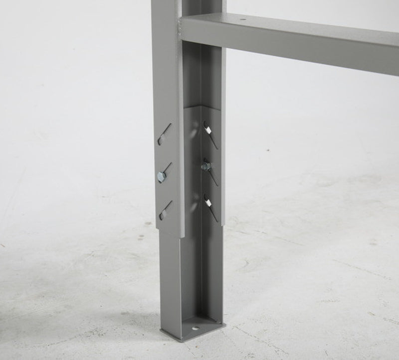 Stål bordplade - Filebænk 1600 x 800 mm